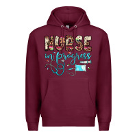 Burgundy nurse in progress Premium Hoodie - JahusDesignShop