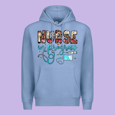 Nurse In Progress Premium Hoodie Designed By Jahusdesignshop