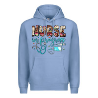 Colony Blue nurse in progress Premium Hoodie - JahusDesignShop