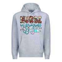 Heather Grey nurse in progress Premium Hoodie - JahusDesignShop