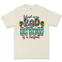 Bone Behind Every Bad Bitch is a Carseat Premium Tee - CowhideDigitalArt