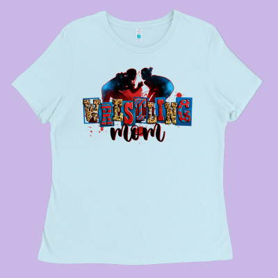 Wrestling Mom Ladies Tee Designed By Zillion Design Studio