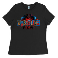 Black wrestling mom Ladies Tee - Zillion Design Studio