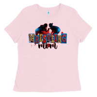 Bubblegum Pink wrestling mom Ladies Tee - Zillion Design Studio