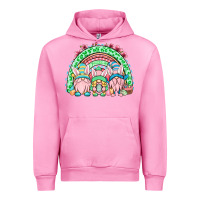Fuchsia Pink Easter gnomes rainbow Urban Hoodie - OliviaCreatesArt