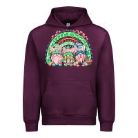 Mauve Wine Easter gnomes rainbow Urban Hoodie - OliviaCreatesArt