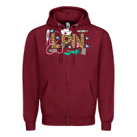Burgundy LPN Certified Nursing Assistant Zipper Hoodie - LillyAllenDesigns