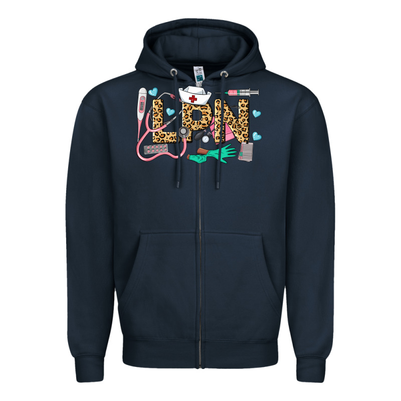 Lpn Certified Nursing Assistant Zipper Hoodie by LillyAllenDesigns | Teevron