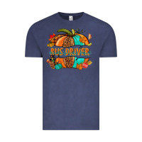 Vintage Denim bus driver pumpkin Vintage Tee - NancyCooperArtShop