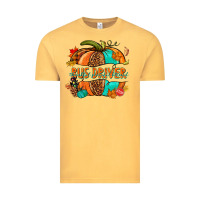 Vintage Mustard bus driver pumpkin Vintage Tee - NancyCooperArtShop