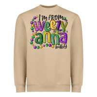 I'm From Weezy Anna Baby Mardi Gras Heavyweight Sweatshirt | Teevron