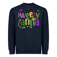Navy i'm from weezy anna baby mardi gras Heavyweight Sweatshirt - MaliasSmallBusiness