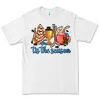 White tis the season hockey and Christmas Premium Tee - AdoDesignShop