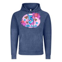 Vintage Denim back to school flowers fifth grade 3200x2400 Vintage Hoodie - AdoDesignShop