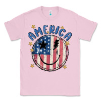 Bubblegum Pink America Classic Tee - MaliasSmallBusiness