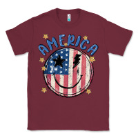 Burgundy America Classic Tee - MaliasSmallBusiness