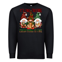 Black It's fine i'm fine everything is fine Premium Sweatshirt - NancyCooperArtShop