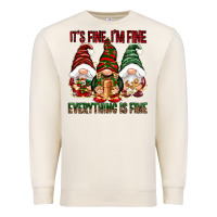 Sandshell It's fine i'm fine everything is fine Premium Sweatshirt - NancyCooperArtShop