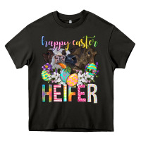 Asphalt happy easter heifer Heavy Core Tee - Neo Western