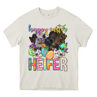 Cream happy easter heifer Heavy Core Tee - Neo Western