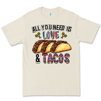 Bone All You Need Is Love And Tacos Premium Tee - CowhideDigitalArt