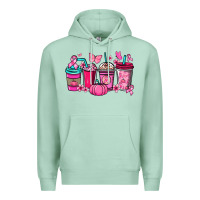 Seafoam Cancer coffee cups Cancer Awareness Premium Hoodie - HowdyJamesFarm