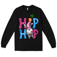 Black Easter hip hop gnome Long Sleeve Tee - NancyCooperArtShop