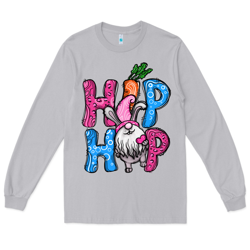 Easter Hip Hop Gnome Long Sleeve Tee by NancyCooperArtShop | Teevron