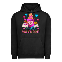 Pigment Black hello valentine valentines day coffee mug Urban Hoodie - FaDigitalArtStudio