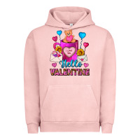 Pigment Salmon hello valentine valentines day coffee mug Urban Hoodie - FaDigitalArtStudio