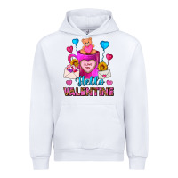 White hello valentine valentines day coffee mug Urban Hoodie - FaDigitalArtStudio