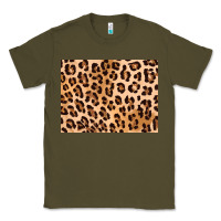 Army Green leopard background gold 3200x2400 Classic Tee - AdoDesignShop