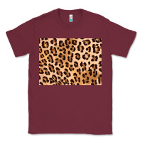 Burgundy leopard background gold 3200x2400 Classic Tee - AdoDesignShop