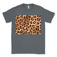 Charcoal Heather leopard background gold 3200x2400 Classic Tee - AdoDesignShop