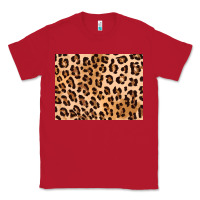 Red leopard background gold 3200x2400 Classic Tee - AdoDesignShop