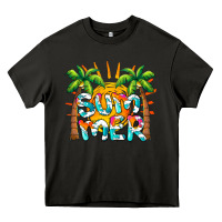 Asphalt summer waves and sun Heavy Core Tee - BarkalooDesign