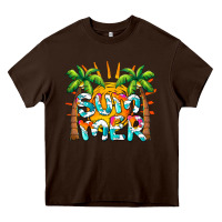 Summer Waves And Sun Heavy Core Tee | Teevron