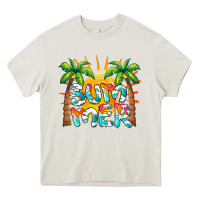 Cream summer waves and sun Heavy Core Tee - BarkalooDesign