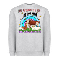 Heather Grey buy me animals Heavyweight Sweatshirt - MaliasSmallBusiness