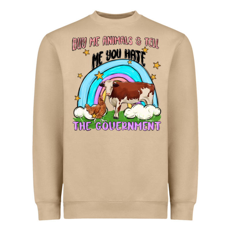 Buy Me Animals Heavyweight Sweatshirt by MaliasSmallBusiness | Teevron