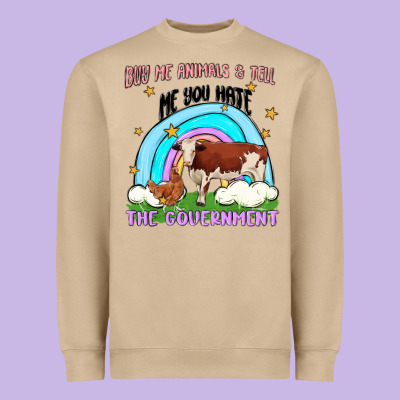 Buy Me Animals Heavyweight Sweatshirt Designed By Maliassmallbusiness