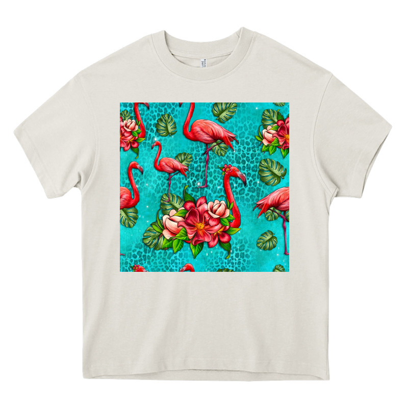 Flamingo Seamless Pattern Heavy Core Tee by HRA Design Shop | Teevron