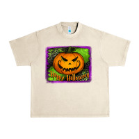 Sandshell Happy Halloween Pumpkin Urban Heavy Tee - Jasminsmagicworld