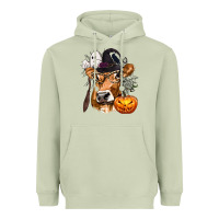 Matcha Boo Heifer Cow Halloween Heavyweight Hoodie - texasbilliewilder
