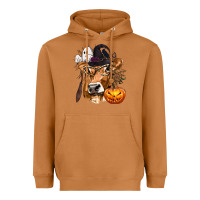 Meerkat Boo Heifer Cow Halloween Heavyweight Hoodie - texasbilliewilder