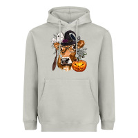 Moon Dust Boo Heifer Cow Halloween Heavyweight Hoodie - texasbilliewilder
