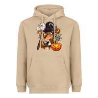Mushroom Boo Heifer Cow Halloween Heavyweight Hoodie - texasbilliewilder