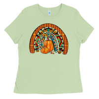 Matcha fall pumpkin rainbow Ladies Tee - JahusDesignShop