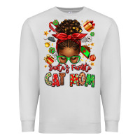 Dove Grey santas favorite cat mom Premium Sweatshirt - texasbilliewilder