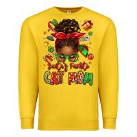 Lemon santas favorite cat mom Premium Sweatshirt - texasbilliewilder